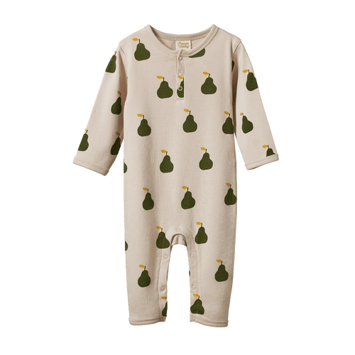 Henley Pyjama Suit - Grande Pear Print
