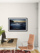Load image into Gallery viewer, 12 Mile Dusk New Zealand landscape photography print displayed as framed wall art