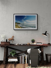 Load image into Gallery viewer, Rapahoe West Coast landscape photography print displayed in a modern interior framed in black