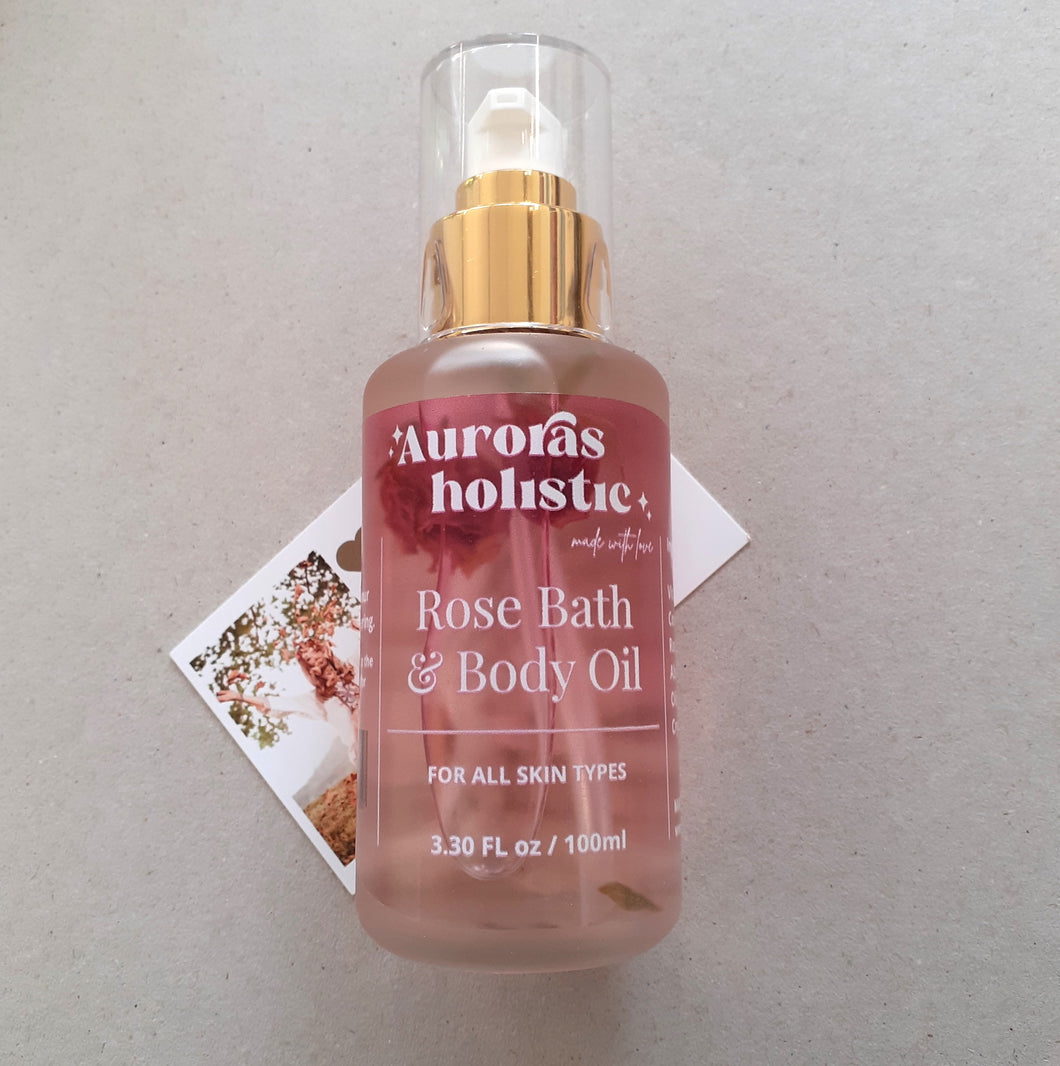 Auroras Holistic Rose Bath & Body Oil