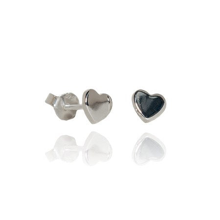 Mini Heart Studs (Loving) Silver - Evolve