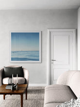 Load image into Gallery viewer, Bluff Harbour New Zealand photography print displayed as framed wall art in white frame