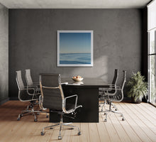 Load image into Gallery viewer, Bluff Harbour New Zealand landscape photography print displayed framed in a office space