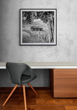 Load image into Gallery viewer, Stewart Nimmo, Nimmo Photography, Limited Edition, Photography, Fine Art, Print, New Zealand, NZ, Landscape, Scenery, Black and White, BW, House, Little Akaloa, Canterbury, Banks Peninsula,