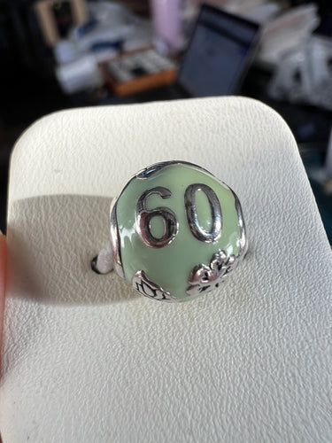 Sixty - 60 - Milestone Charm