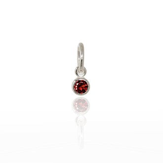 January (Garnet) - Pendant Birthstone Charm