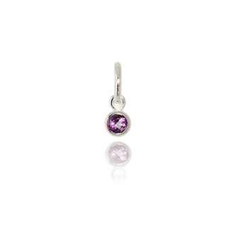 February (Amethyst) - Pendant Birthstone Charm