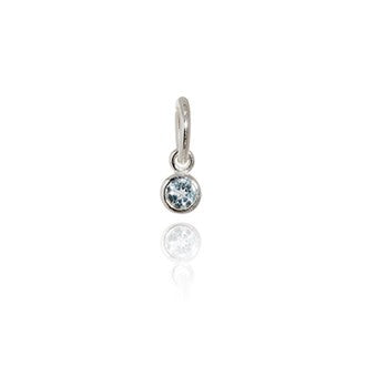 March (Aquamarine) - Pendant Birthstone Charm