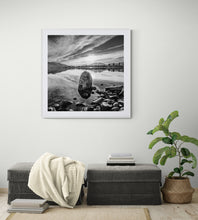 Load image into Gallery viewer, Framed Central Rock fine art print displayed above a cabinet in a neutral interior.