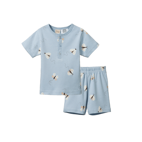 Short Sleeve Pyjama 2PC - Butterfly Dance