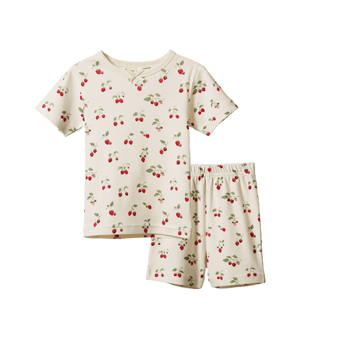Shortie Pyjama Set - Strawberry Blush