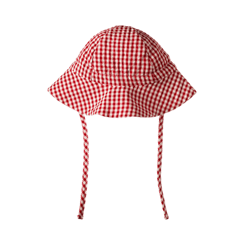 Gingham Sunhat - Red Check