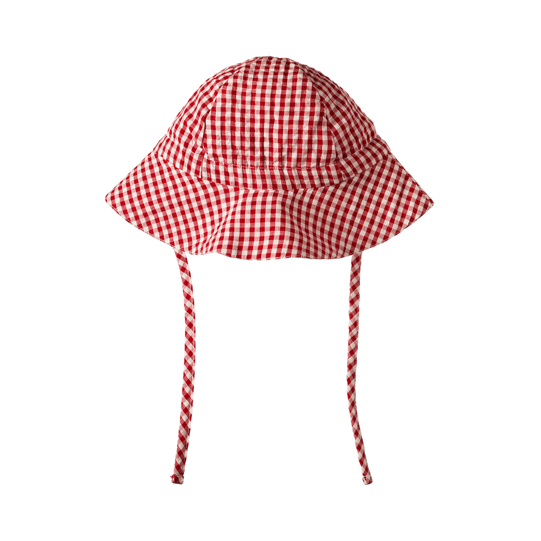 Gingham Sunhat - Red Check