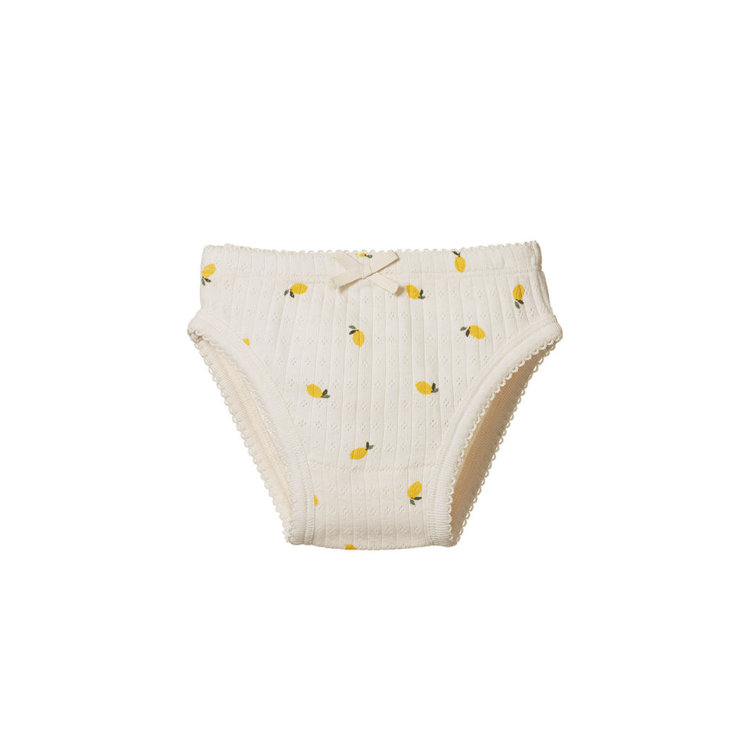 Knickers Pointelle - Lemon Print