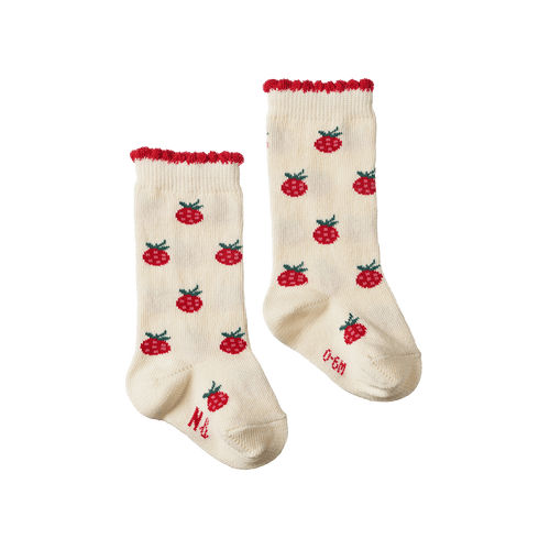 Organic Cotton Socks - Raspberries