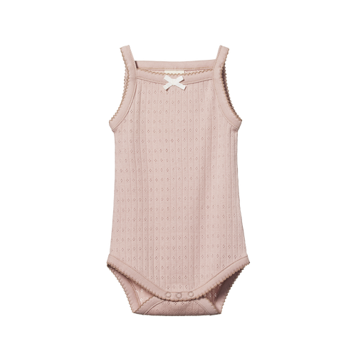 Pointelle Camisole Bodysuit - RoseBud