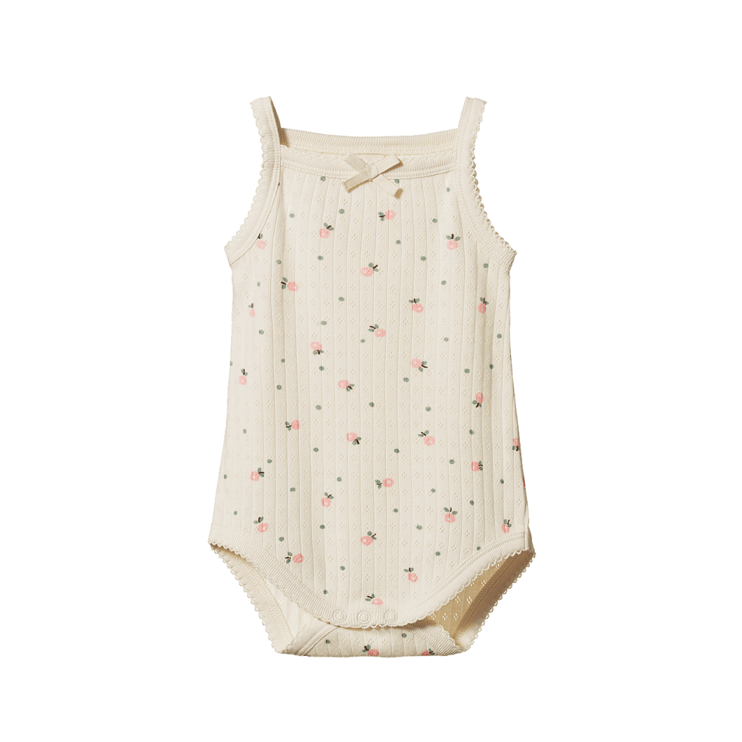 Camisole Bodysuit Pointelle - Posey Blossom