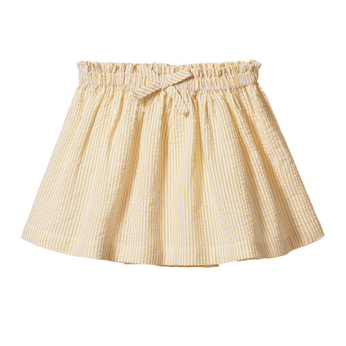 Orchard Skirt Seersucker - Golden Stripe