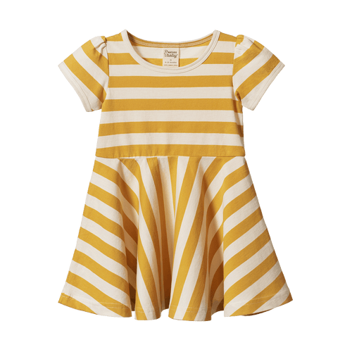 Seaside Dress - Golden Sea Stripe