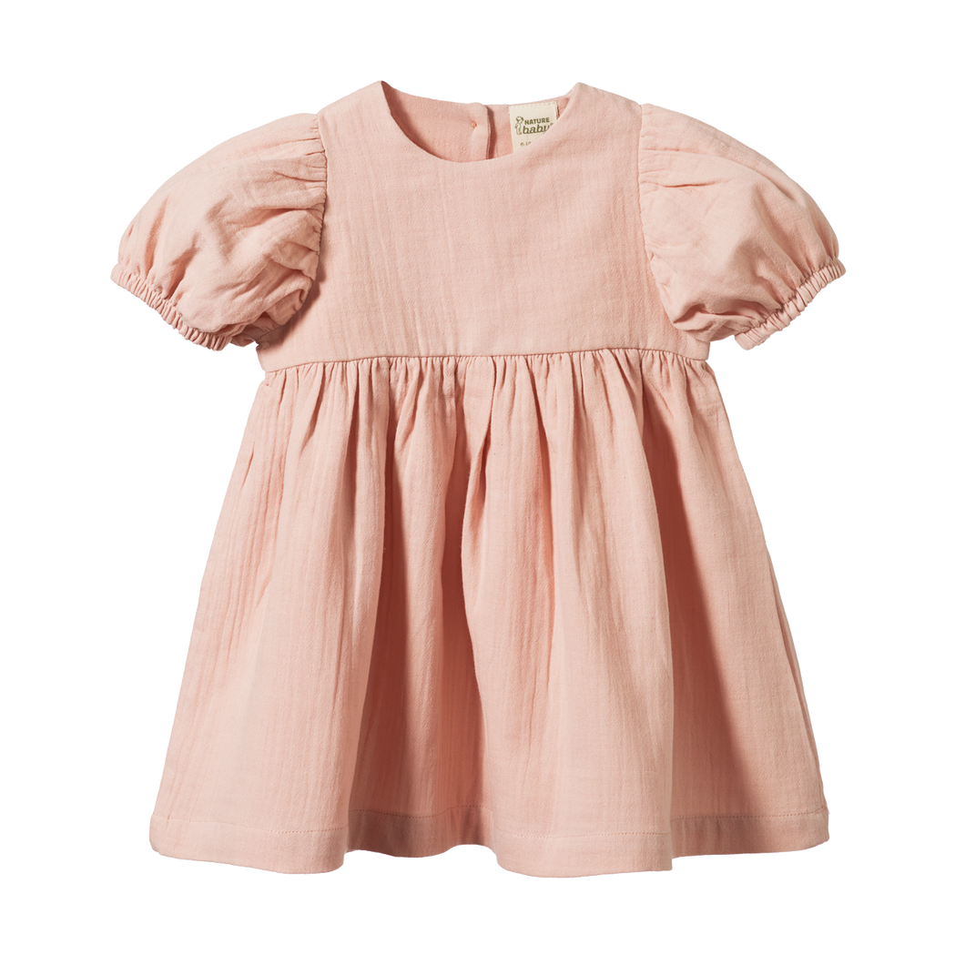 Albertine Dress - Rose Dust Crinkle