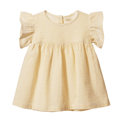 Bonnie Dress - Golden Stripe