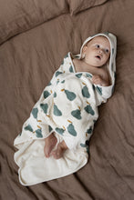 Load image into Gallery viewer, Organic Cotton Hooded Towel - Pear