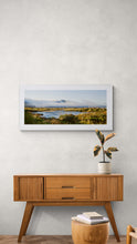 Load image into Gallery viewer, The Barber katabatic wind and mist rolling over Greymouth Photograph by Stewart Nimmo framed in modern hallway interior