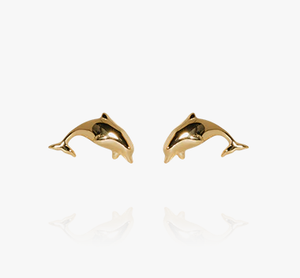 Mini Dolphin Studs (Gold) - Evolve