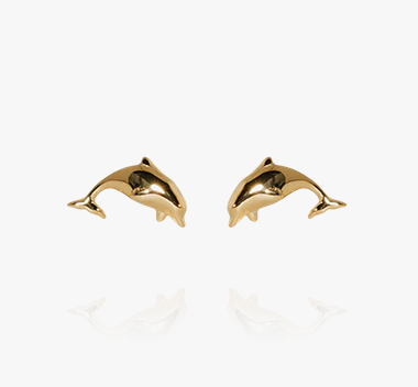 Mini Dolphin Studs (Gold) - Evolve
