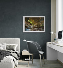Load image into Gallery viewer, Oparara Arches West Coast landscape photography print displayed in a modern living room