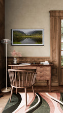 Load image into Gallery viewer, Peters Pool Franz Josef Glacier fine art print by Stewart Nimmo framed in a traditional timber study