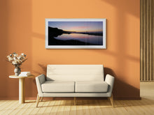 Load image into Gallery viewer, Rapahoe Beach near Greymouth photographed by Stewart Nimmo framed in a light oak on a bright wall