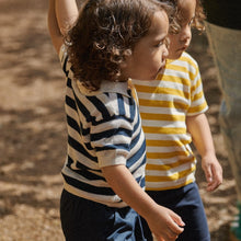 Load image into Gallery viewer, Stevie Polo - Navy Bold Stripe