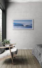 Load image into Gallery viewer, Breakwater Wave West Coast seascape print displayed in a contemporary interior