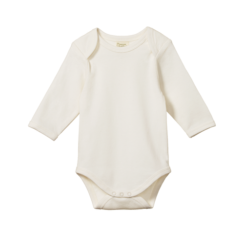 Nature Baby, New Zealand, Organic Cotton, Sustainable, Slow Fashion, Childrenswear, Long Sleeve, Bodysuit, Natural