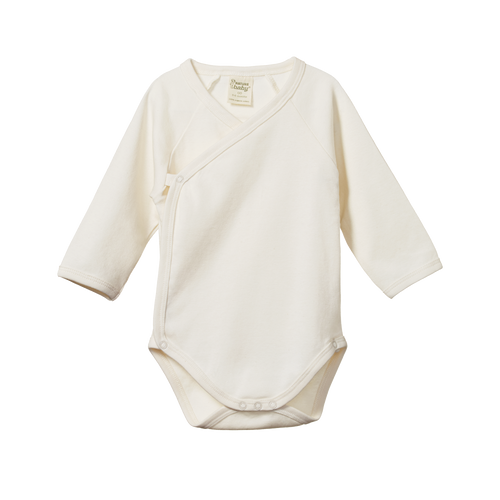 Nature Baby, New Zealand, Organic Cotton, Sustainable, Slow Fashion, Childrenswear, Long Sleeve, Bodysuit, Kimono