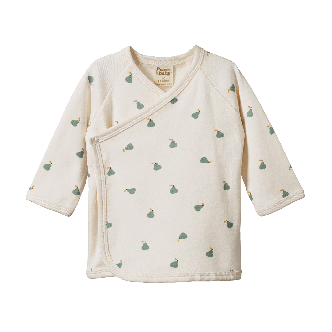 Nature Baby, New Zealand, Organic Cotton, Sustainable, Slow Fashion, Childrenswear, Kimono Jacket, Petite Pear,