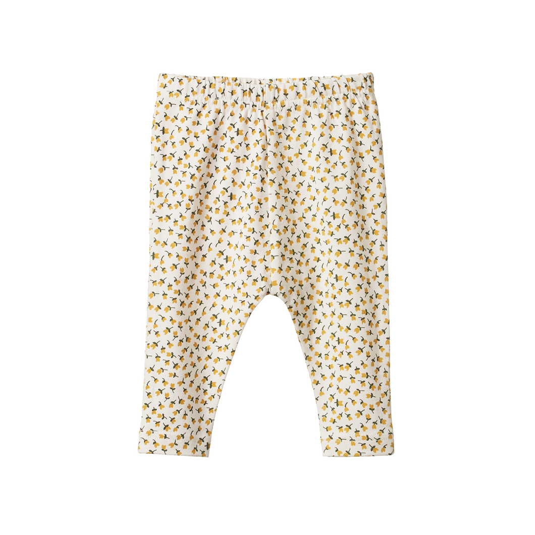 Nature Baby, New Zealand, Organic Cotton, Sustainable, Slow Fashion, Childrenswear, Leggings, Pants, Tulip Print