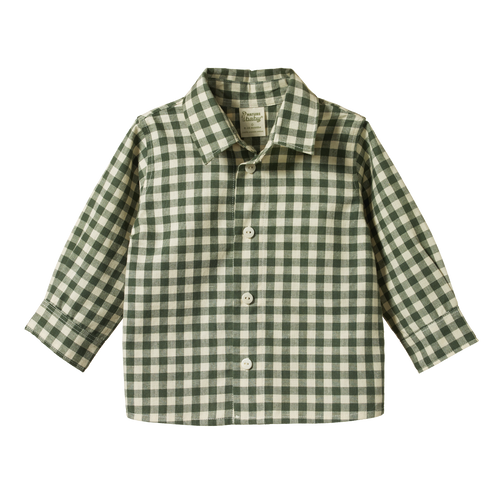 Ira Button Up - Thyme Check