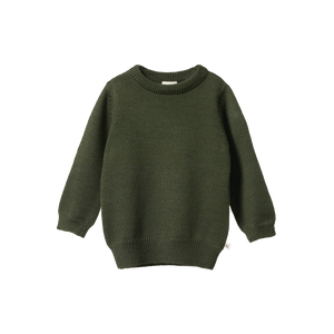 Merino Knit Pullover - Thyme