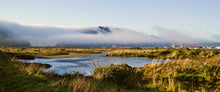 Load image into Gallery viewer, The Barber katabatic wind and mist rolling over Greymouth and the Grey Valley, West Coast New Zealand