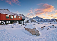 Load image into Gallery viewer, Mueller Hut in the snow at Aoraki Mount Cook National Park, New Zealand